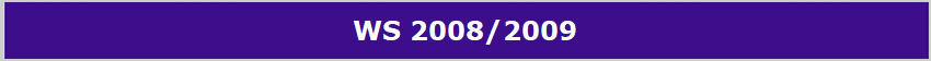 WS 2008/2009