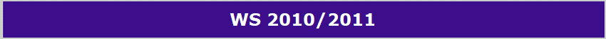 WS 2010/2011