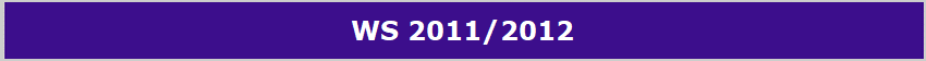 WS 2011/2012